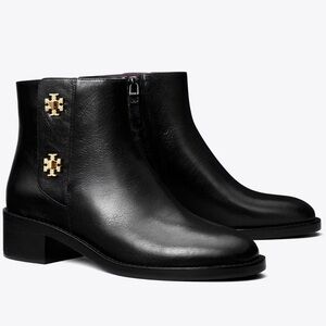NEW Tory Burch Turnlock Ankle Boot in Perfect Black